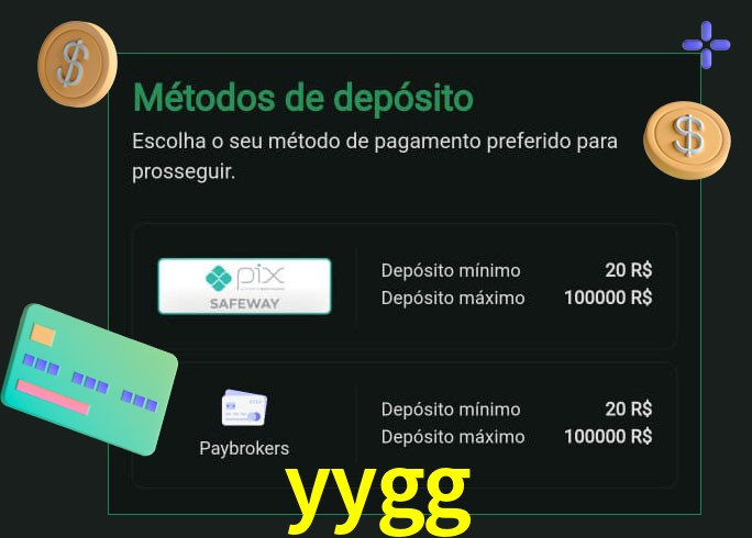 O cassino yygg oferece uma grande variedade de métodos de pagamento